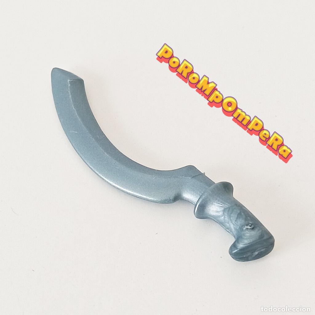 Playmobil: PLAYMOBIL arma dorada curva espada egipcia sable &aacute;rabe cimitarra F5