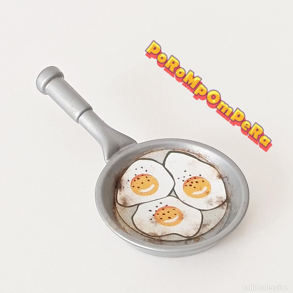Playmobil: PLAYMOBIL sart&eacute;n plateada huevos fritos cocina restaurante bar taberna tasca F5