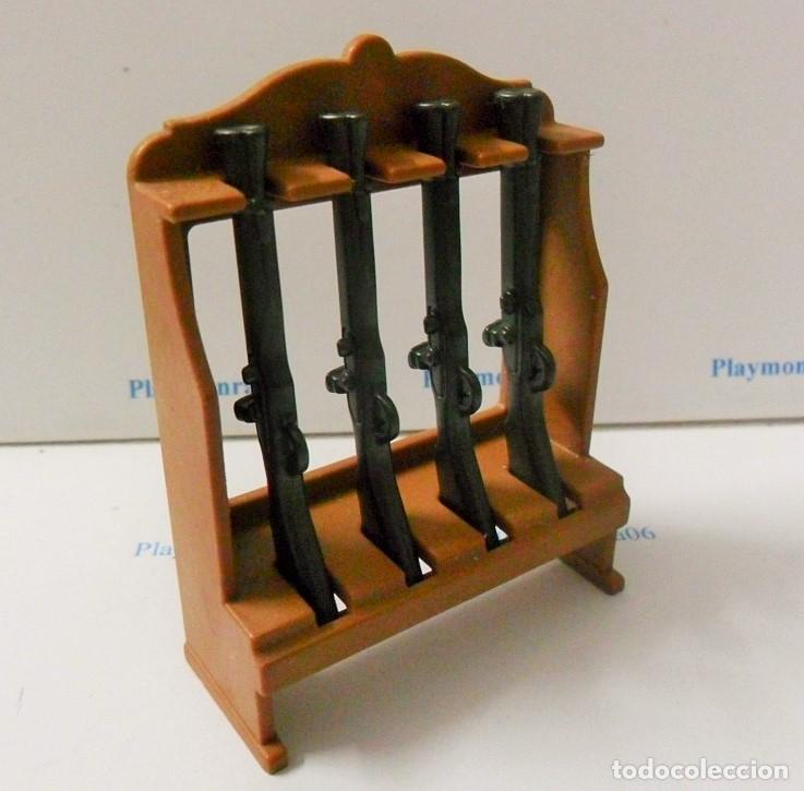 Playmobil: PLAYMOBIL P229 * SOPORTE ARMERO 4 TRABUCOS ESCOPETAS OESTE PIRATA