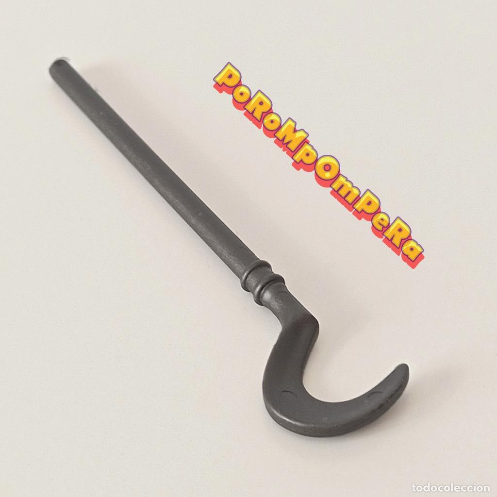 Playmobil: PLAYMOBIL lanza terminaci&oacute;n curva oscura caballero medieval 6002 arma hoz alabarda F5