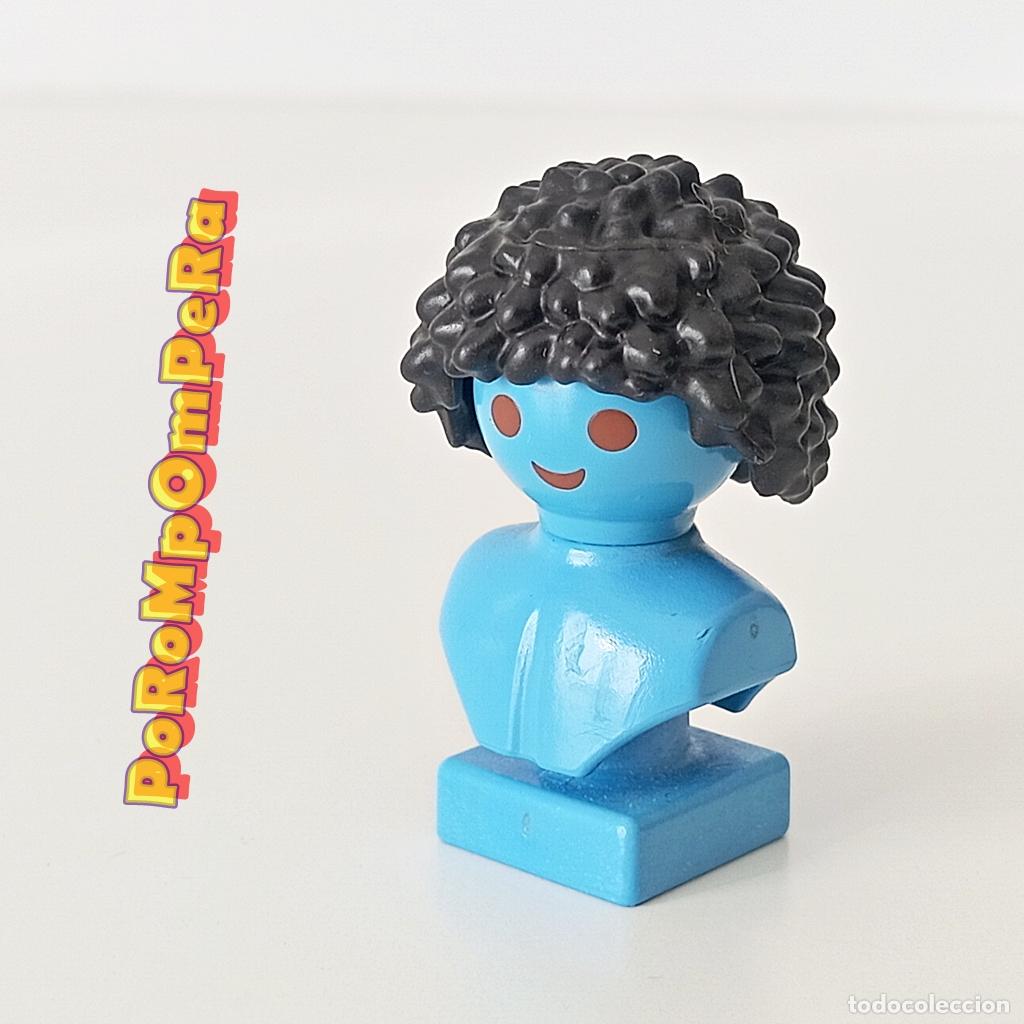 Playmobil: PLAYMOBIL peluca negro peinado afro jugador de baloncesto 5157 5485 pelo rizado basket F5