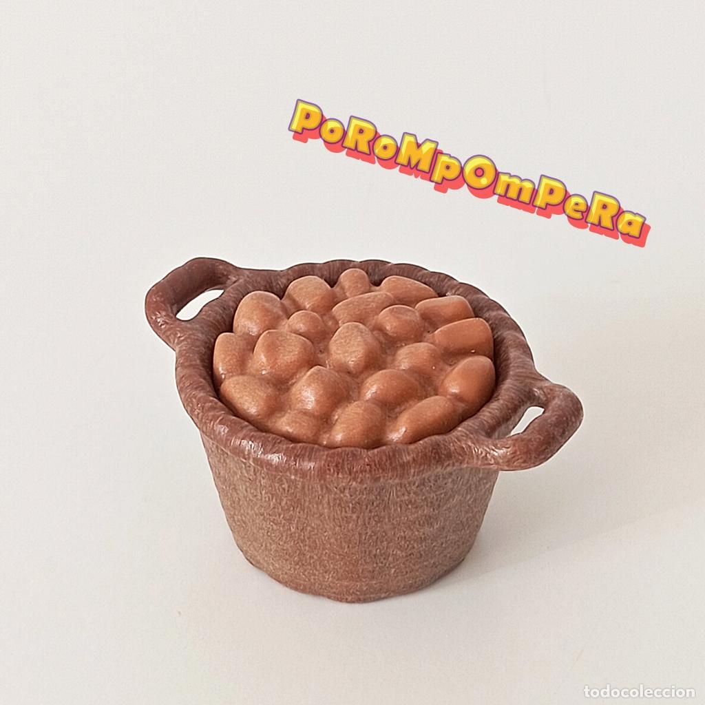 Playmobil: PLAYMOBIL cesta mimbre asas patatas mercado medieval puesto bel&eacute;n tienda campesino aldeano F5