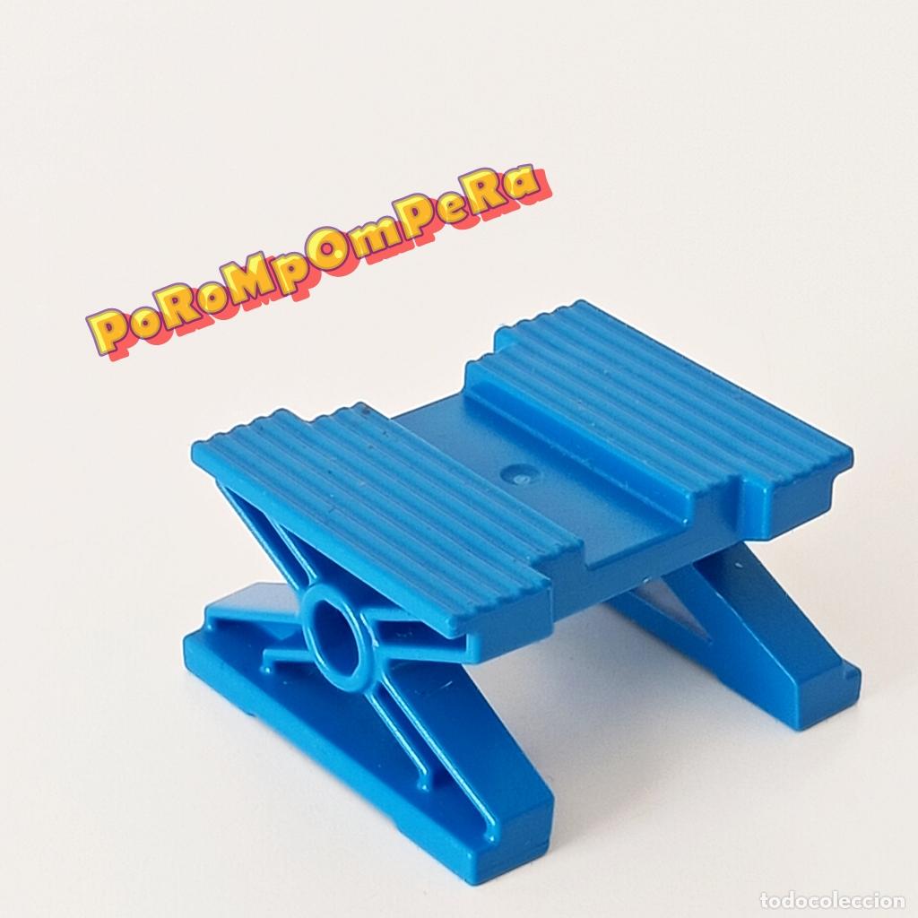 Playmobil: PLAYMOBIL gato hidr&aacute;ulico elevador azul taller mec&aacute;nico 6157 6869 9108 9827 70544 70552 moto kart F5