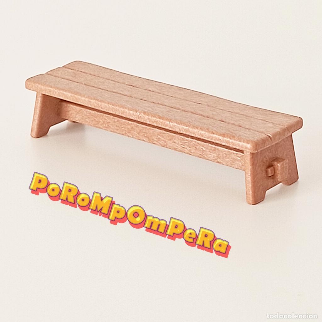 Playmobil: PLAYMOBIL banco alargado tipo madera banqueta asiento aldea medieval bel&eacute;n - Set/s por determinar F5