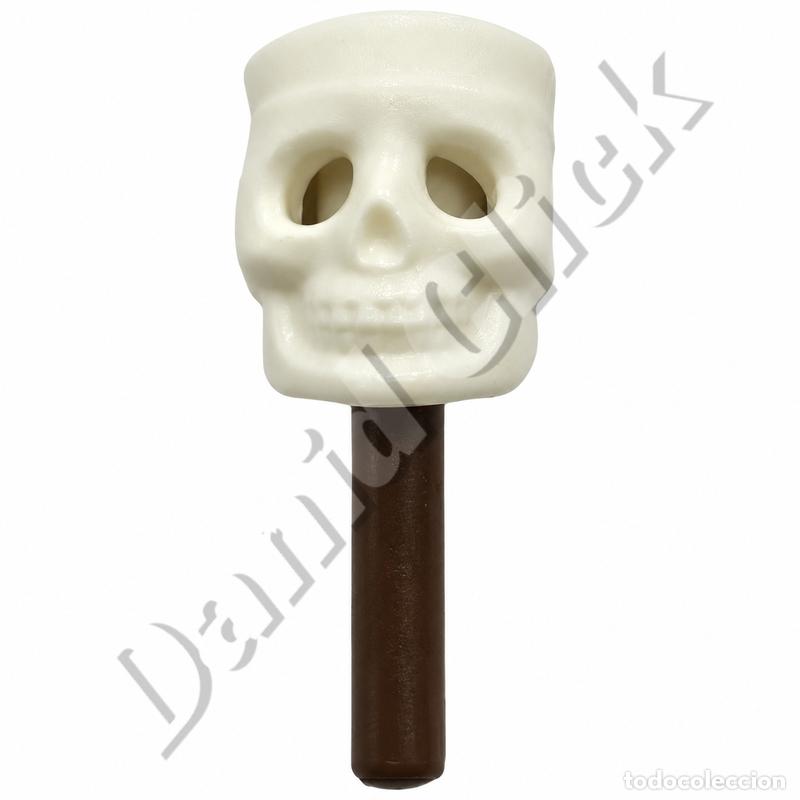 Playmobil: Playmobil Palo Oscuro con Calavera Blanca Bast&oacute;n Brujo Fantasma Halloween