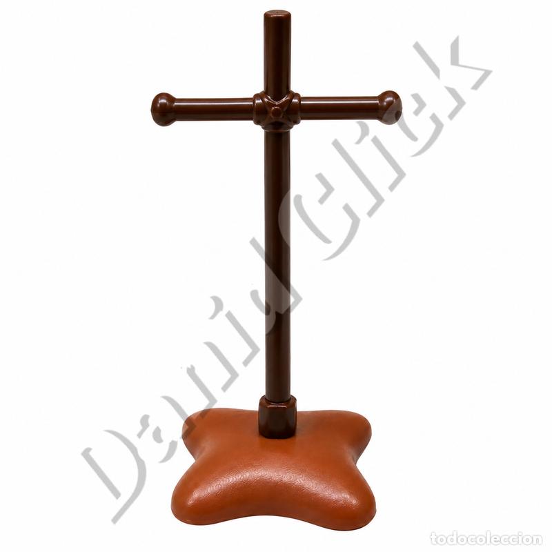 Playmobil: Playmobil Cruz de Tumba con Base Cementerio Sepultura Oeste Medieval