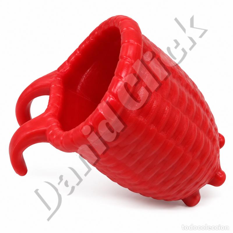 Playmobil: Playmobil Cesta Roja para Espalda con Ganchos Medieval Aldeano Pastor Bel&eacute;n