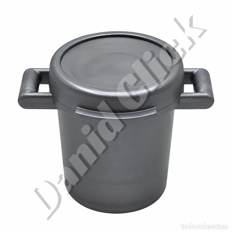 Playmobil: Playmobil Cubo de Basura Gris con Tapa Papelera Reciclaje Ciudad Limpieza