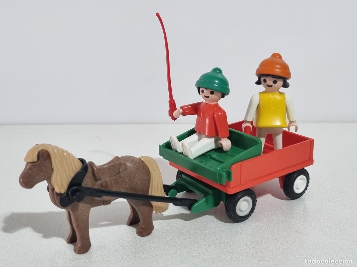 Playmobil: Playmobil 3583 Antigua Carreta Infantil Granja Granjero Campesino Pony Burro