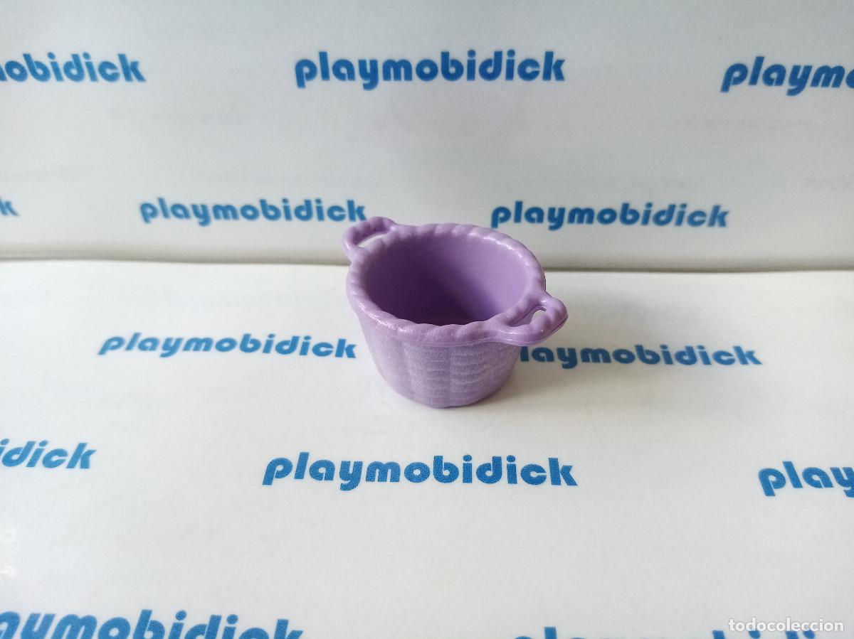 Playmobil: Playmobil cesta redonda mimbre violeta