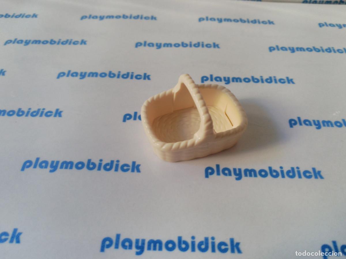 Playmobil: Playmobil cesta mimbre con asa blanca
