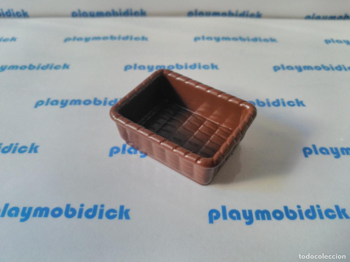 Playmobil: Playmobil caja cesta mimbre marron oscuro