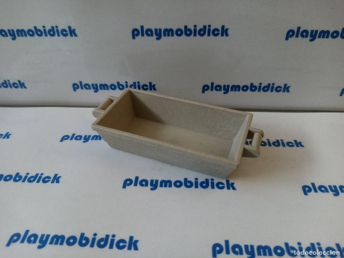 Playmobil: Playmobil bandeja panaderia cesto gris claro