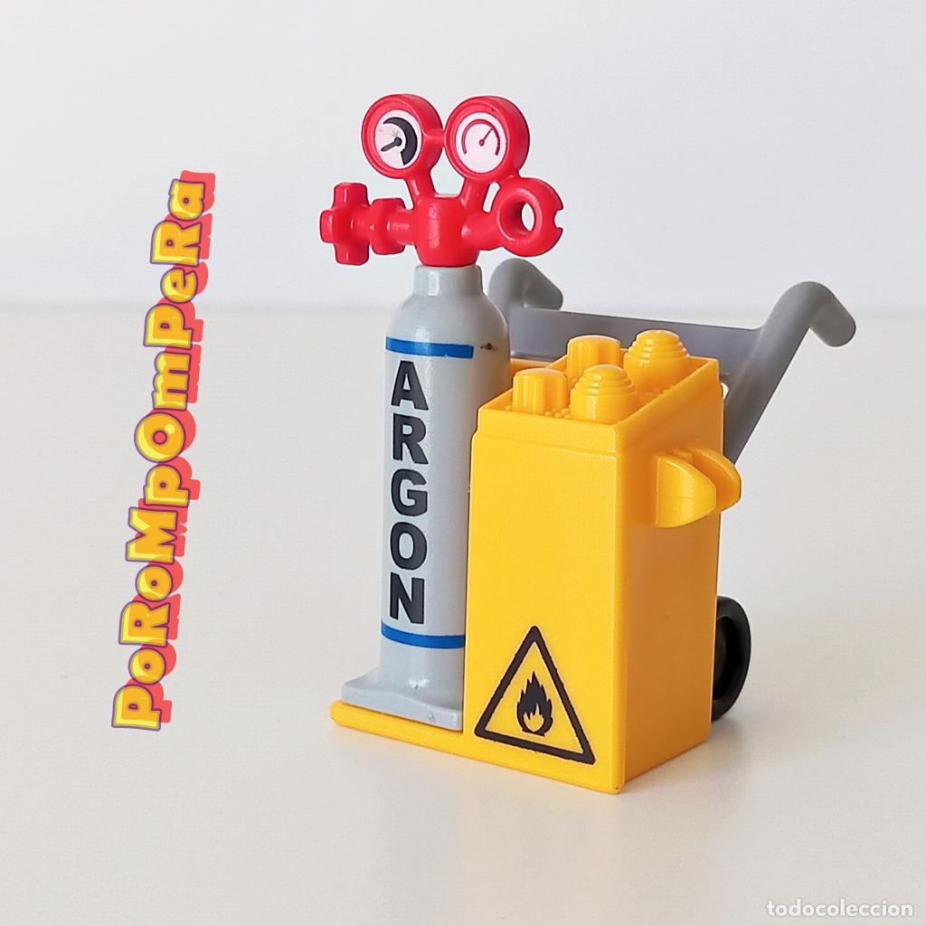 Playmobil: PLAYMOBIL carro bombona ARGON 4082 4422 5097 6225 9880 taller soldador m&aacute;quina propano F4