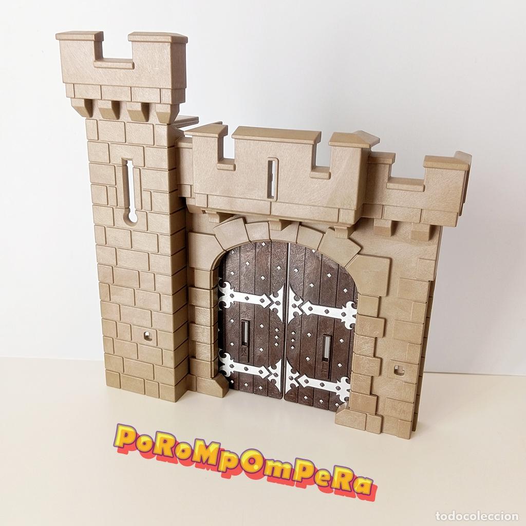 Playmobil: PLAYMOBIL muro grande entrada puertas 600X despiece castillo medieval SYSTEM X