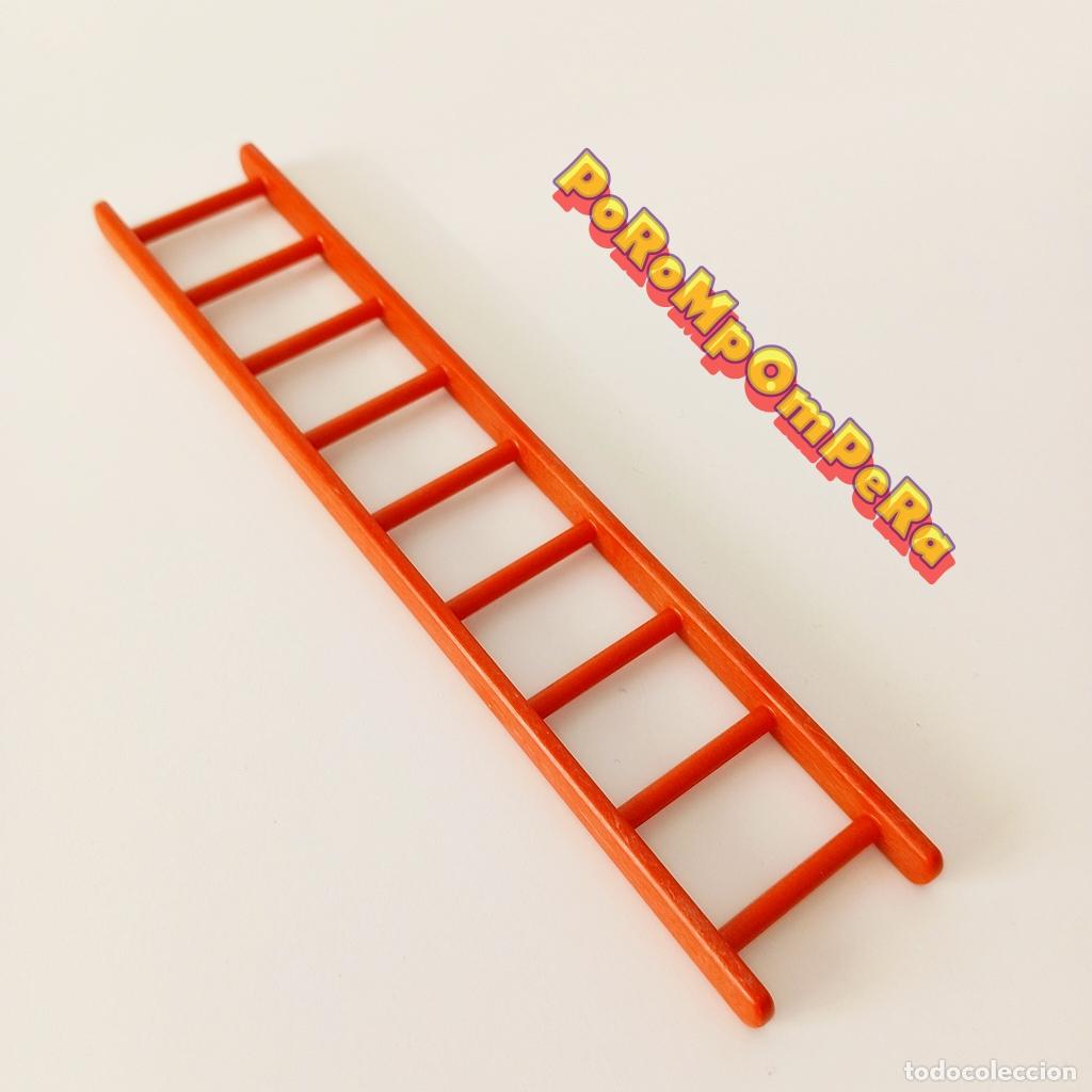 Playmobil: PLAYMOBIL escalera 9 escalones anaranjada castillo medieval 6002 pelda&ntilde;os naranja CSTSX