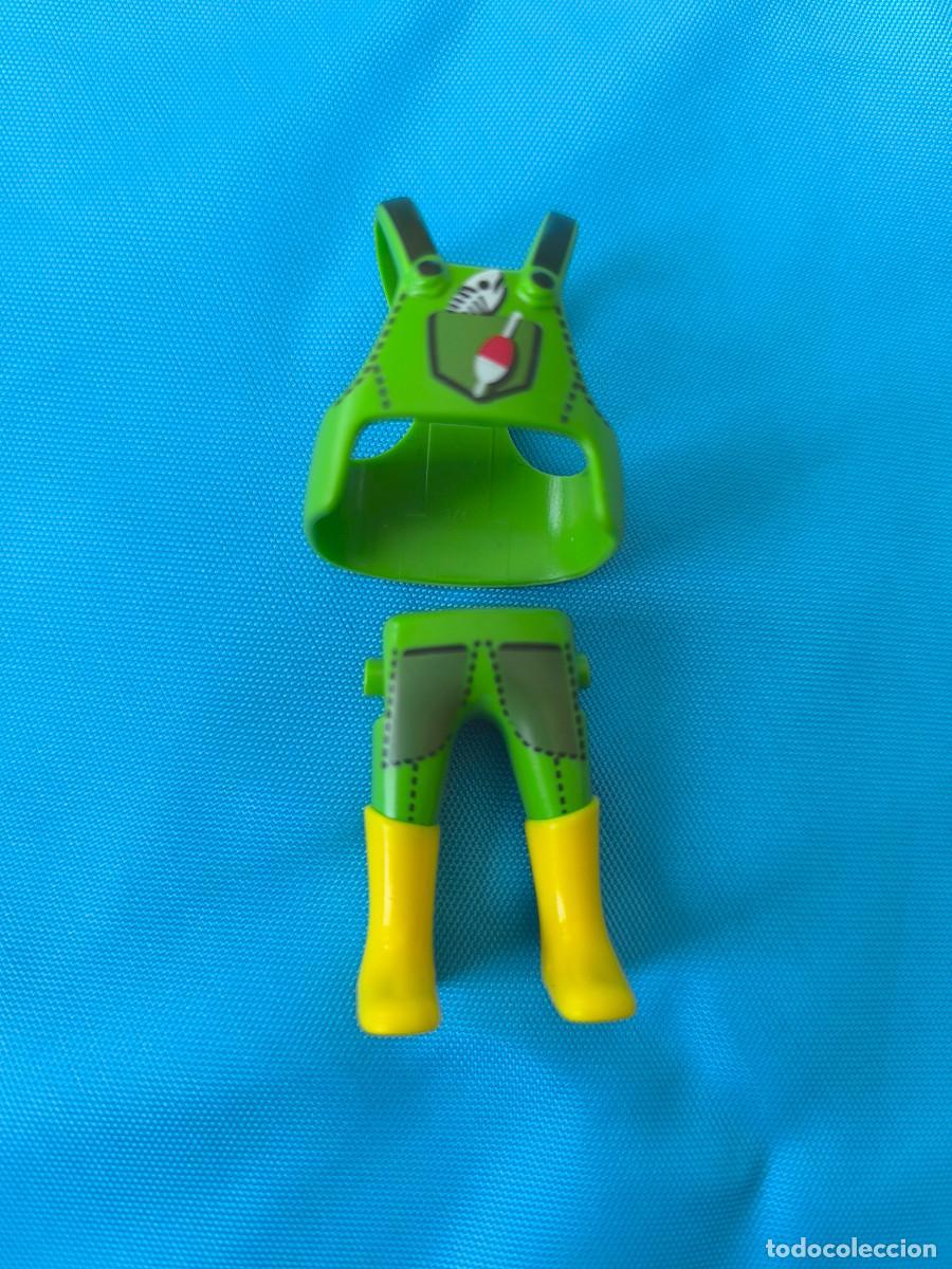 Playmobil: playmobil lote de peto y piernas verdes botas de agua amarillas pescador city victoriano oeste