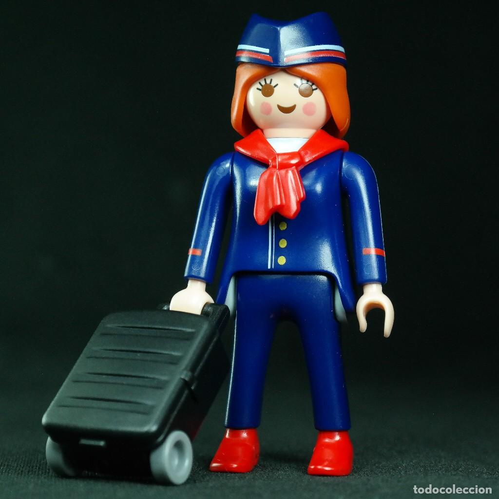 Playmobil: Playmobil azafata con maletin ☼ sabado