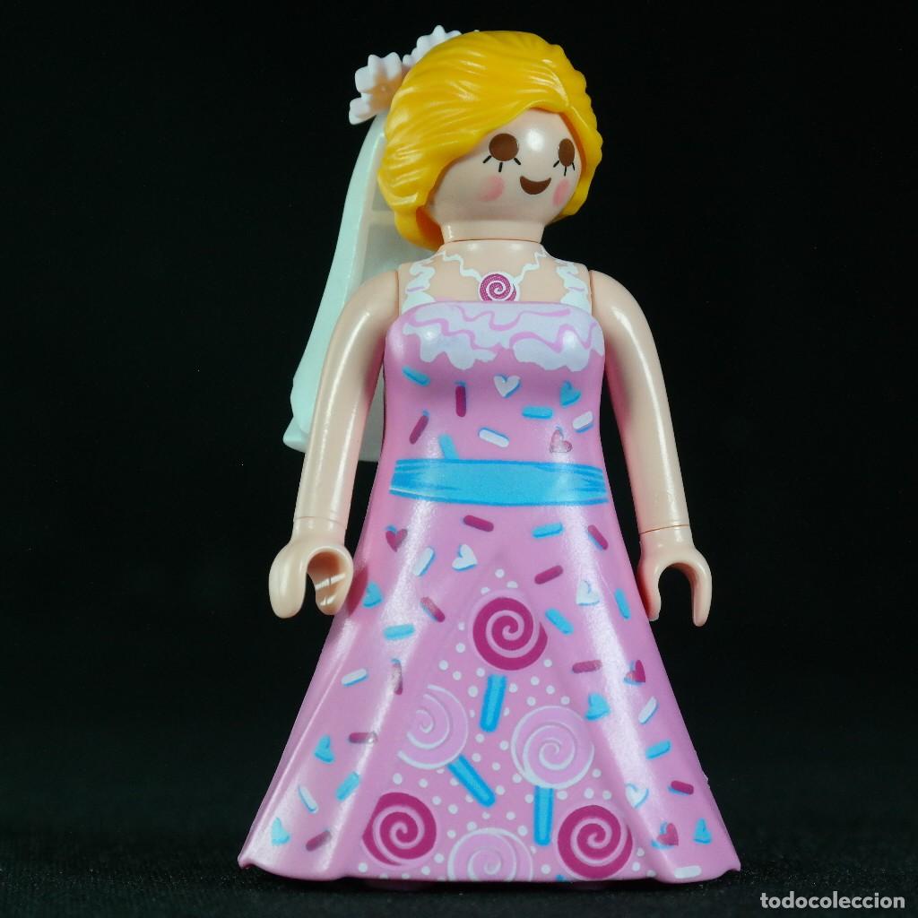 Playmobil: Playmobil mujer con vestido rosa ☼ sabado