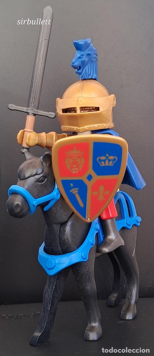 Playmobil: Figura Caballo y Caballero Palad&iacute;n El Le&oacute;n . Playmobil 6000. Medieval