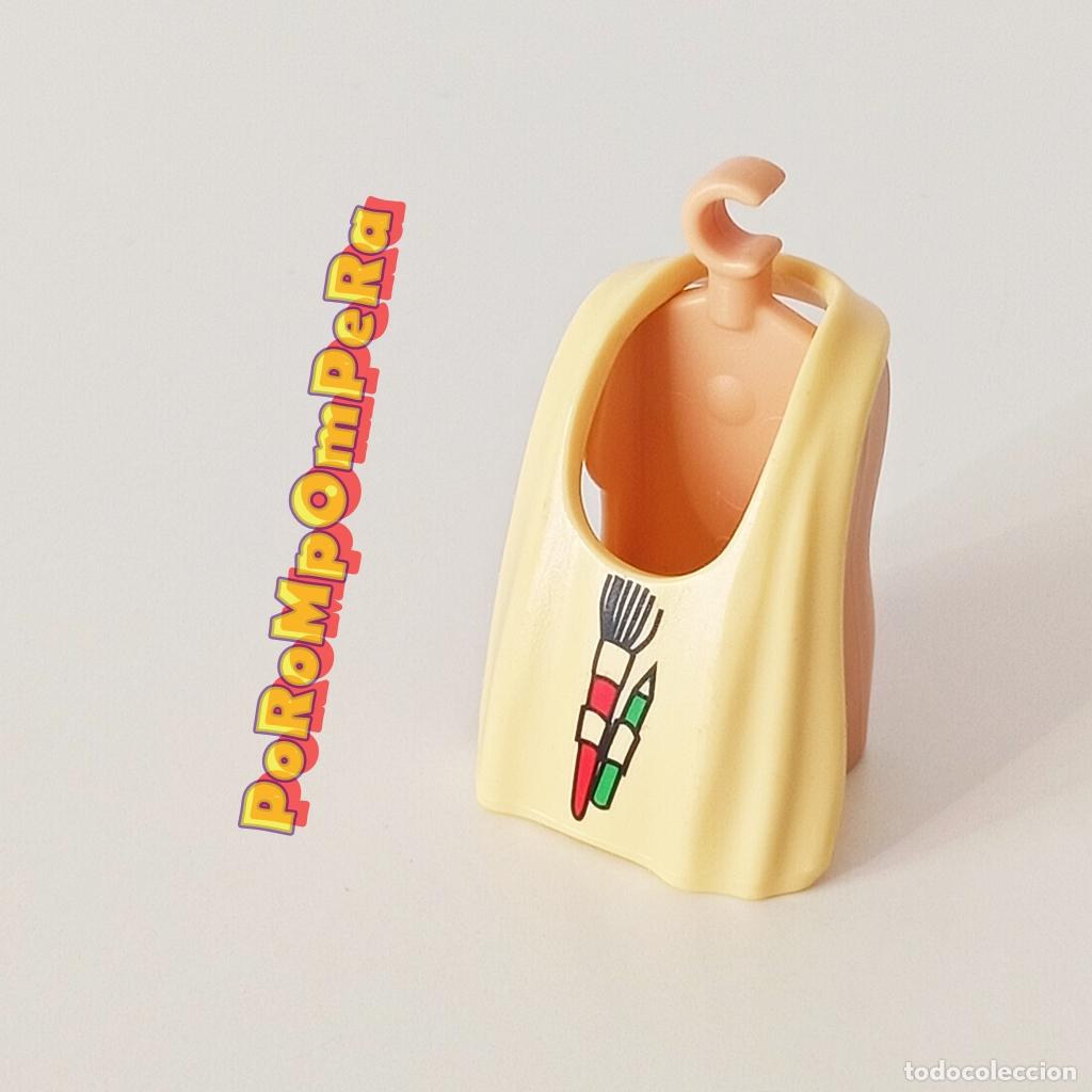 Playmobil: PLAYMOBIL mandil crema conejo de pascua 4450 similar 3848 3805 5203 7492 delantal pintor F1