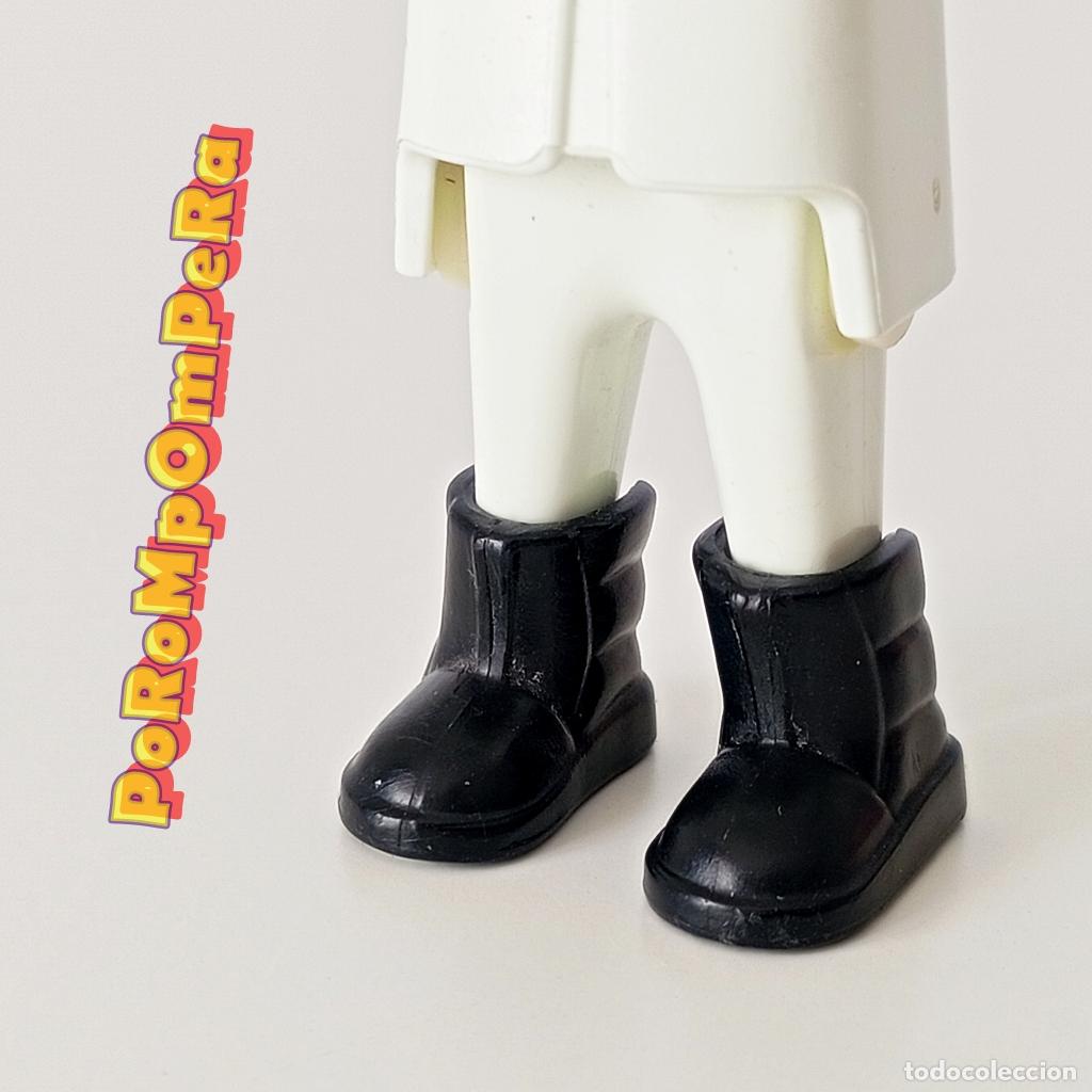 Playmobil: PLAYMOBIL pareja bota invierno negra calzado nieve CUSTOM/COMPLETAR Pap&aacute; Noel Santa Claus par F1