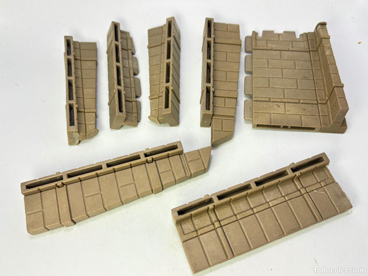 Playmobil: Playmobil lote pilar pared pegado casa torre Castillo
