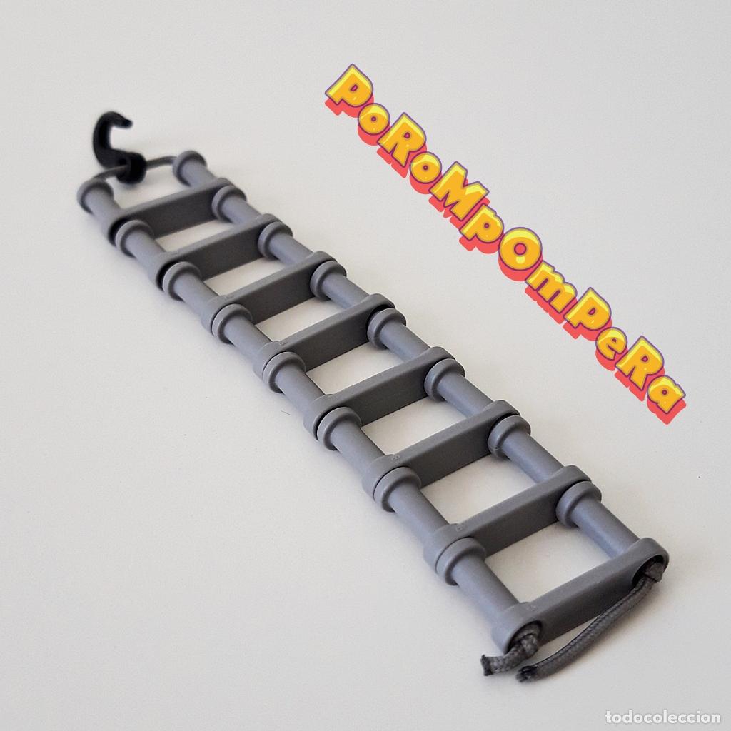 Playmobil: PLAYMOBIL escalera articulada gris 8 escalones escalerilla escala pelda&ntilde;os M7
