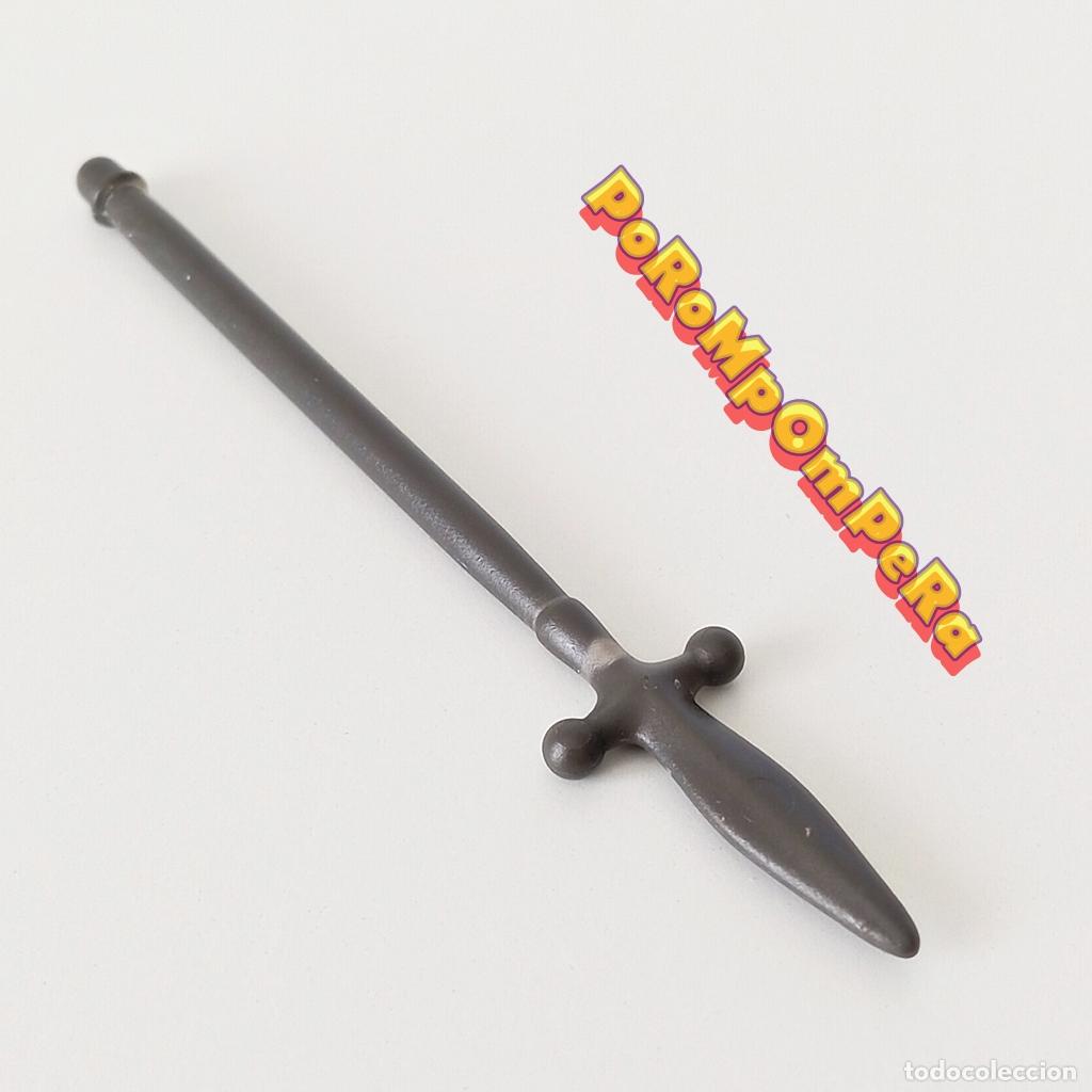 Playmobil: PLAYMOBIL pica oscura caballero medieval lanza alarbada vikingo romano egipcio F1