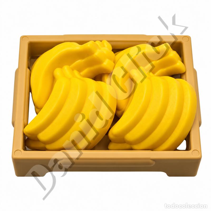 Playmobil: Playmobil Caja Racimos Pl&aacute;tanos Amarillos Fruta Mercado Fruter&iacute;a Granja Aldeanos Medieval Bel&eacute;n Pira