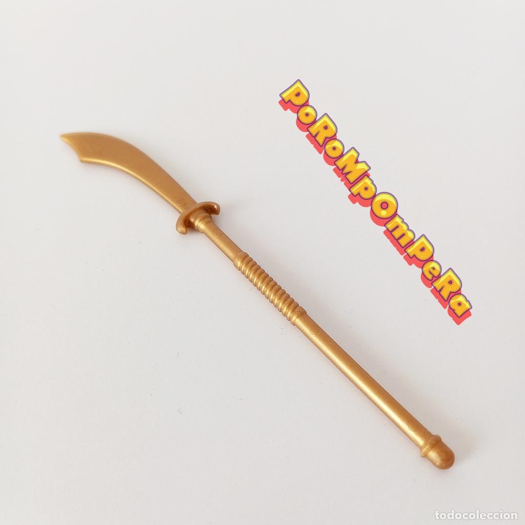Playmobil: PLAYMOBIL alabarda dorada guerrero medieval asi&aacute;tico 5480 5609 5629 6328 lanza arma samurai ninja F1