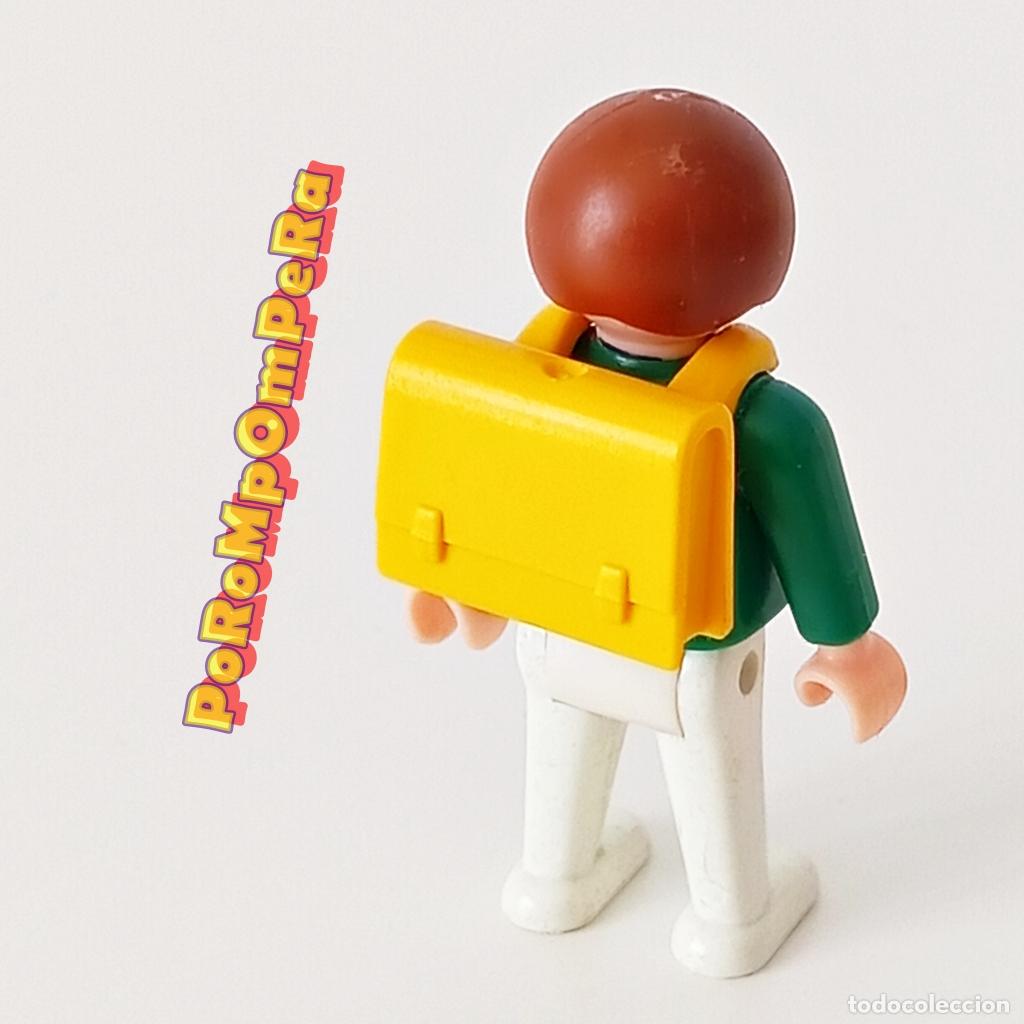 Playmobil: PLAYMOBIL mochila colegio amarilla 3059 3522 3560 3964 4383 4458 4686 + cartera escuela cole ni&ntilde;o F1