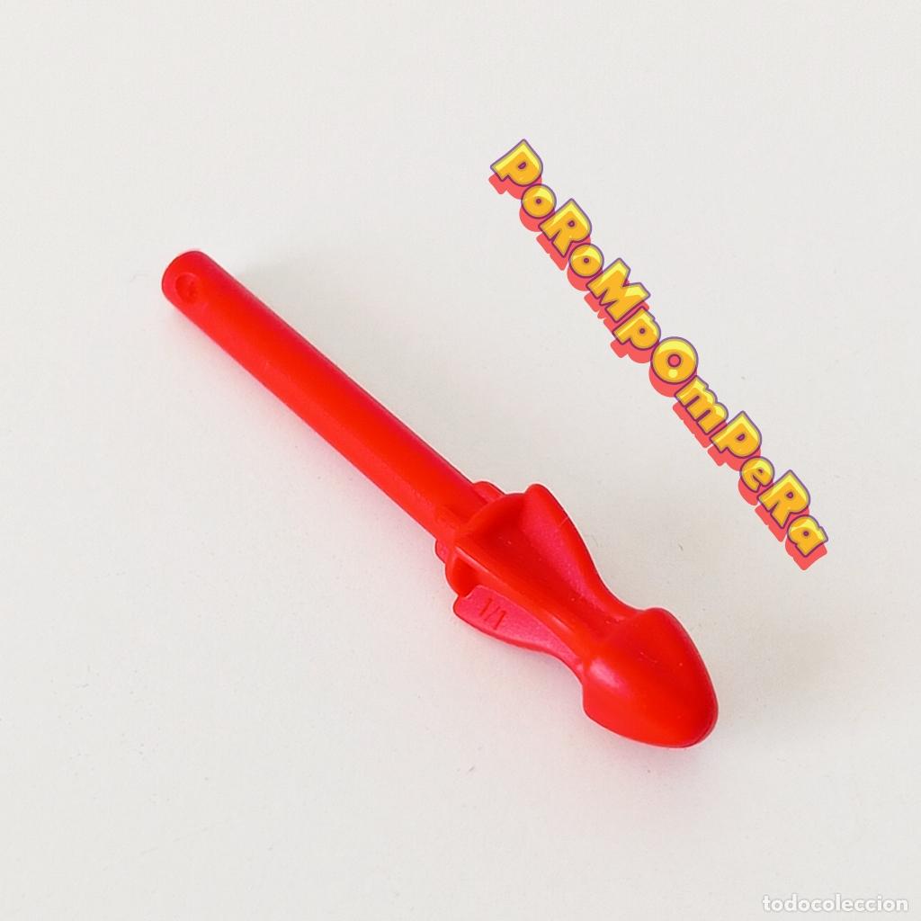 Playmobil: PLAYMOBIL misil rojo 6196 9489 70004 proyectil munici&oacute;n arma transbordador nave TOP AGENTS F1