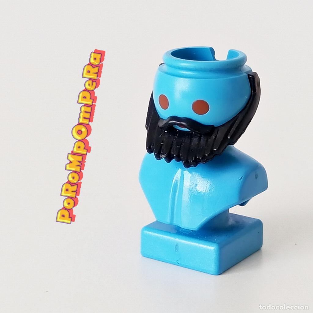 Playmobil: PLAYMOBIL barba puntiaguda moderna negra con bigote CUSTOM/COMPLETAR F1