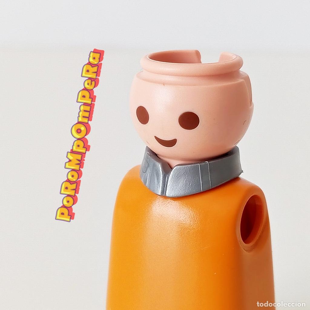 Playmobil: PLAYMOBIL cuello cerrado plateado CUSTOM/COMPLETAR caballero medieval piloto F1