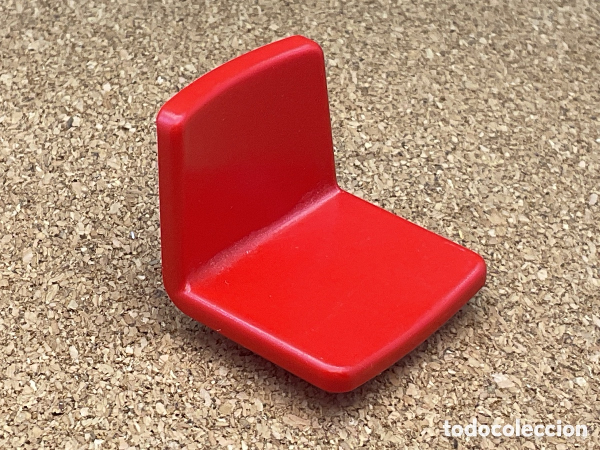 Playmobil: ACCESORIO PLAYMOBIL. ASIENTO SILLA RESPALDO COLOR ROJO.