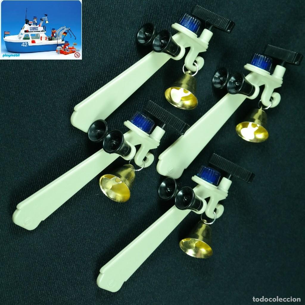 Playmobil: Playmobil 4 antenas completas barco patrullero 3539 bombero ☼ dom