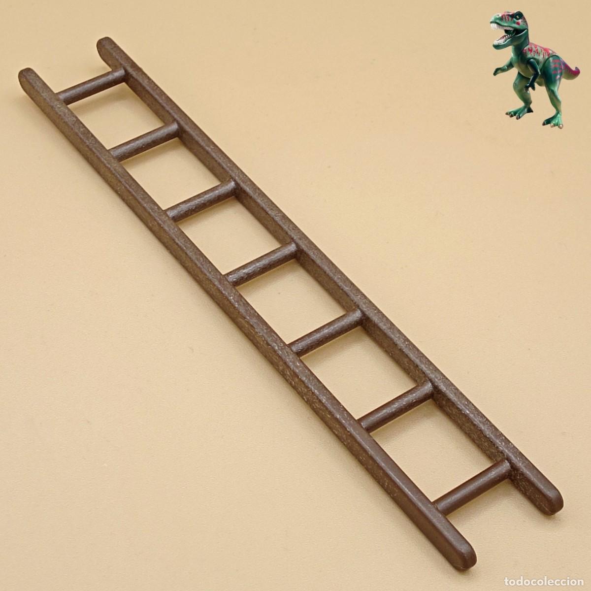 Playmobil: Playmobil escalera de mano estrecha 7 pelda&ntilde;os marron oscuro castillo medieval asedio 3268 30248280