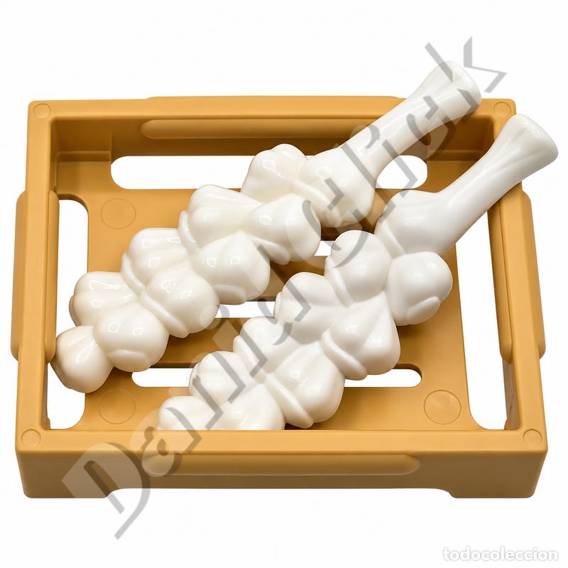 Playmobil: Playmobil Caja con Dos Ristras de Ajos Blancos Verduras Mercado Granja Aldeanos Medieval Bel&eacute;n