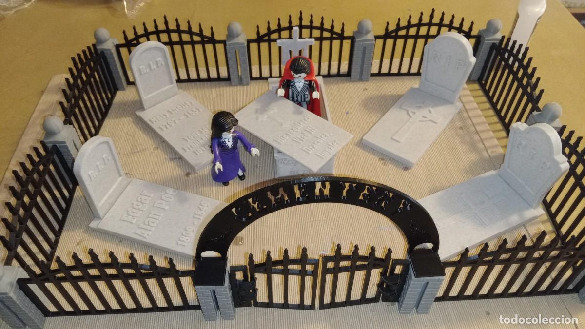 Playmobil: PLAYMOBIL CEMENTERIO CON TUMBAS REALIZADO EN 3D ( FIGURAS NO INCLUIDAS )