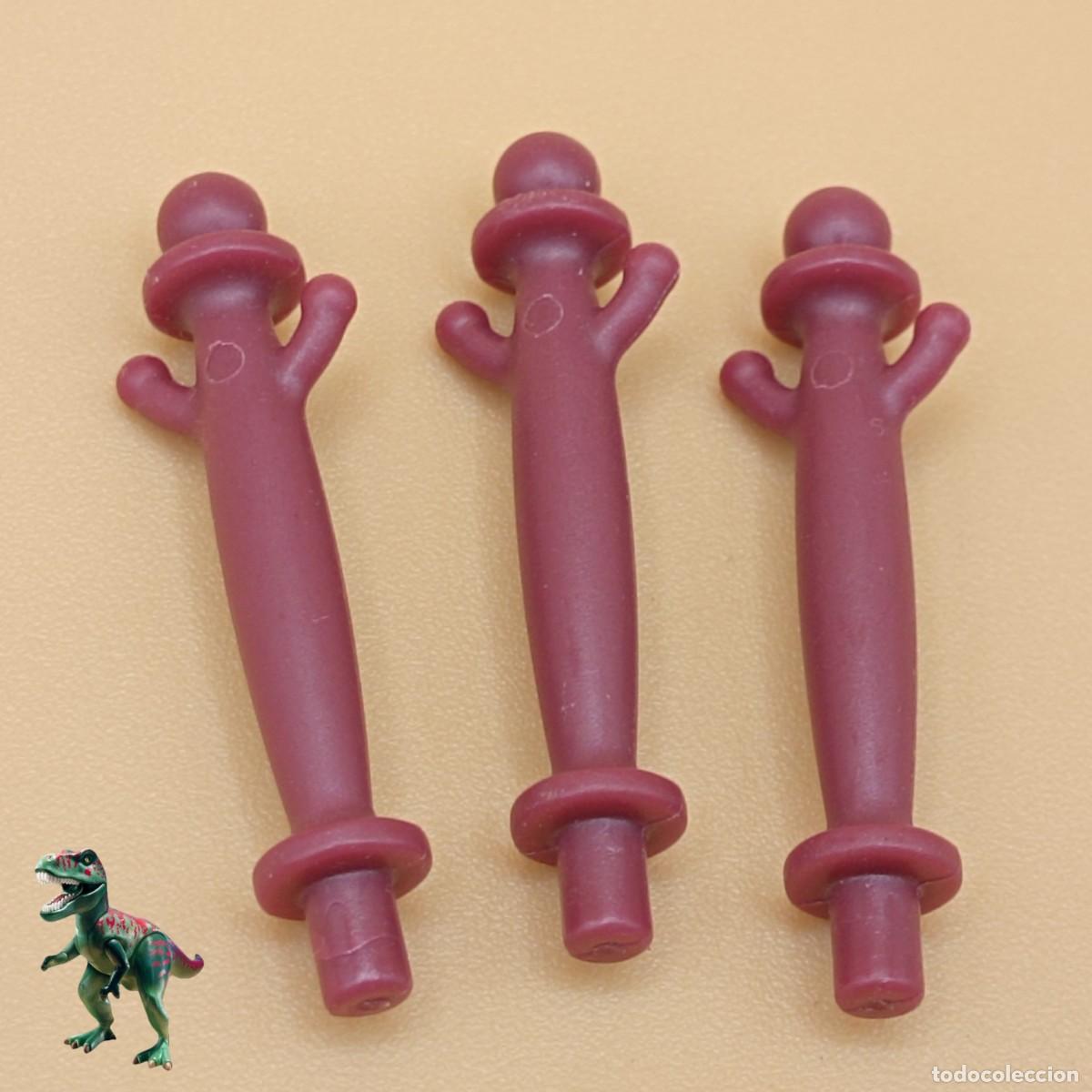 Playmobil: Playmobil x3 postes de pasarela baranda faro torre de vigilancia conquistadores espa&ntilde;oles 6680 9522
