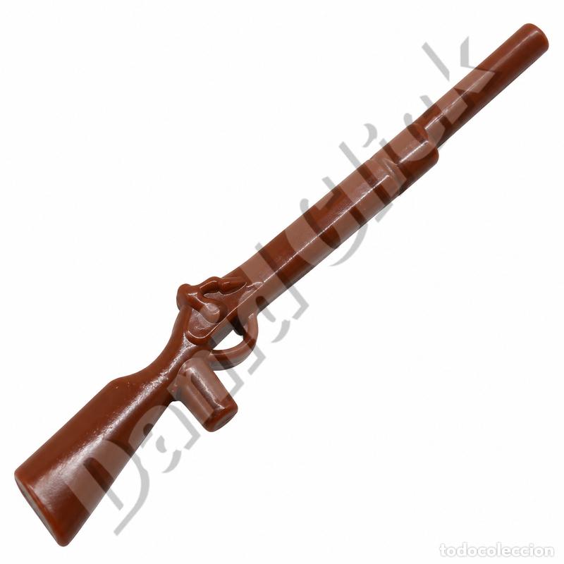 Playmobil: Playmobil Rifle Marr&oacute;n Vintage Oeste Vaqueros Indios Piratas Soldados Fusil Cl&aacute;sico