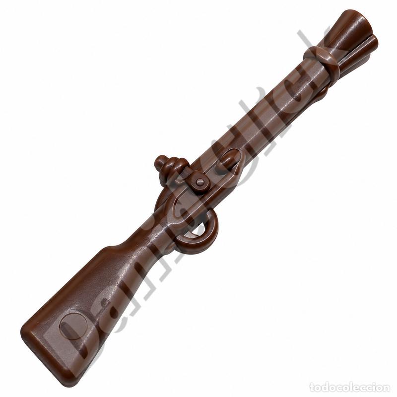 Playmobil: Playmobil Trabuco Marr&oacute;n Piratas Bandoleros Corsarios Forajidos Escopeta Mosquet&oacute;n Fusil Medieval