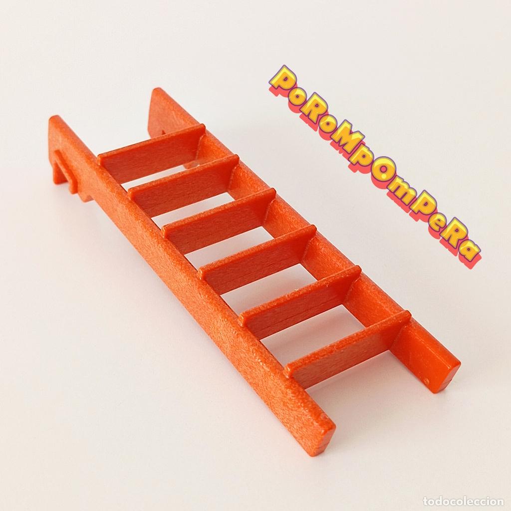 Playmobil: PLAYMOBIL escalera anaranjada 6 pelda&ntilde;os enganches castillo medieval 6002 similar 486X escalones F5