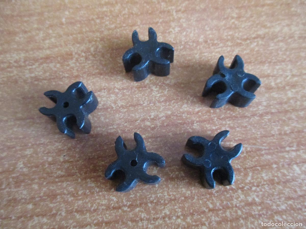 Playmobil: PLAYMOBIL : 1 LOTE DE 5 CONEXIONES TRIPLES PARA EMPALIZADAS Y PIEZAS DE FUERTES