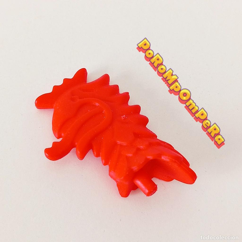 Playmobil: PLAYMOBIL adorno rojo casco caballero medieval 3123 3887 5788 6038 ? penacho pluma grifo F4