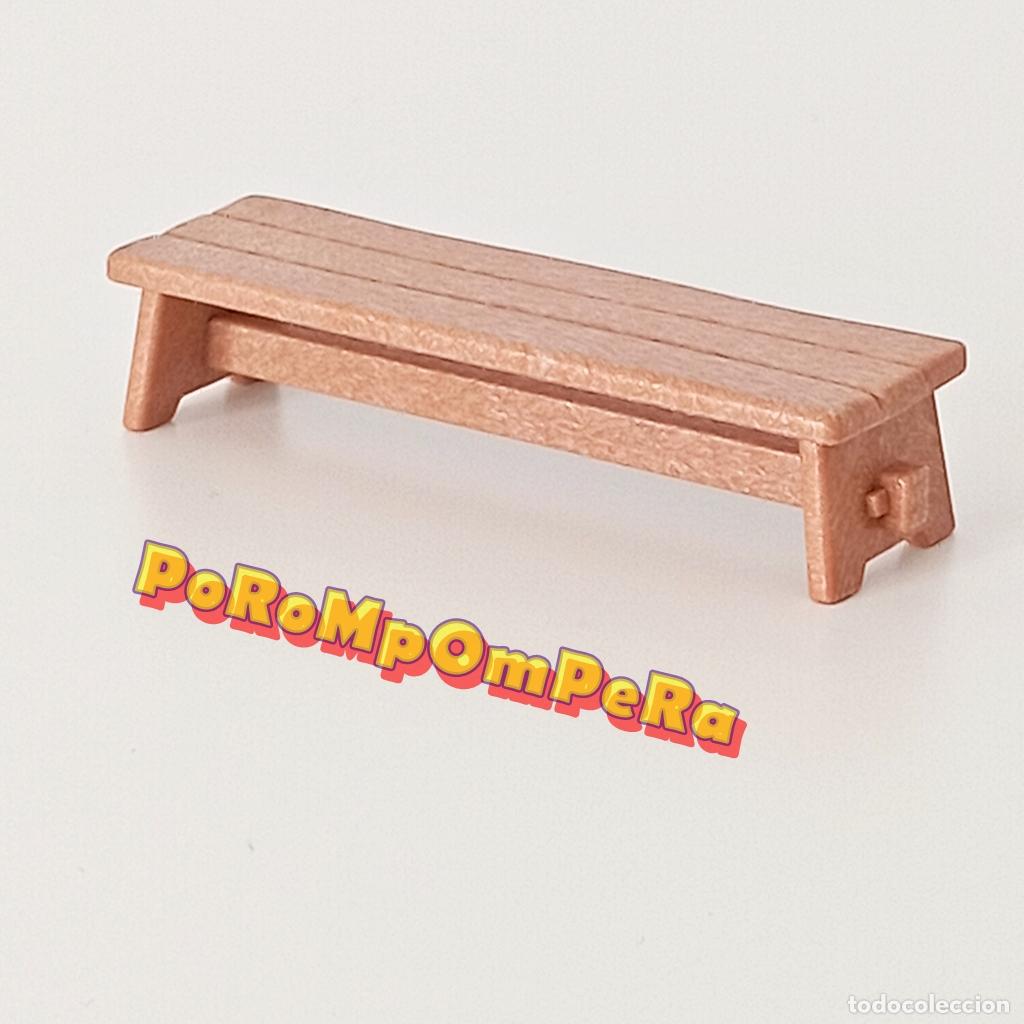 Playmobil: PLAYMOBIL banco alargado tipo madera banqueta asiento aldea medieval bel&eacute;n - Set/s por determinar F4