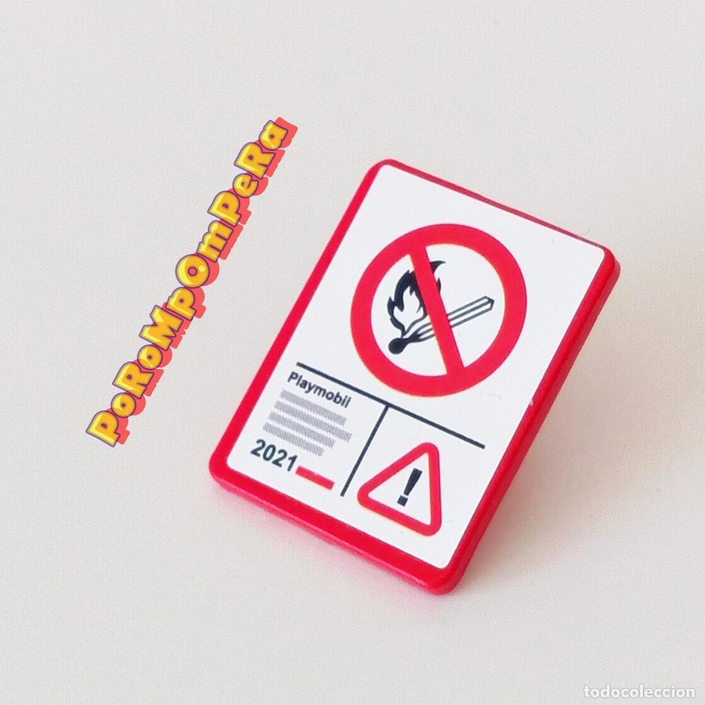 Playmobil: PLAYMOBIL letrero PROHIBIDO FUMAR cartel enganche trasero - set/s por determinar F4