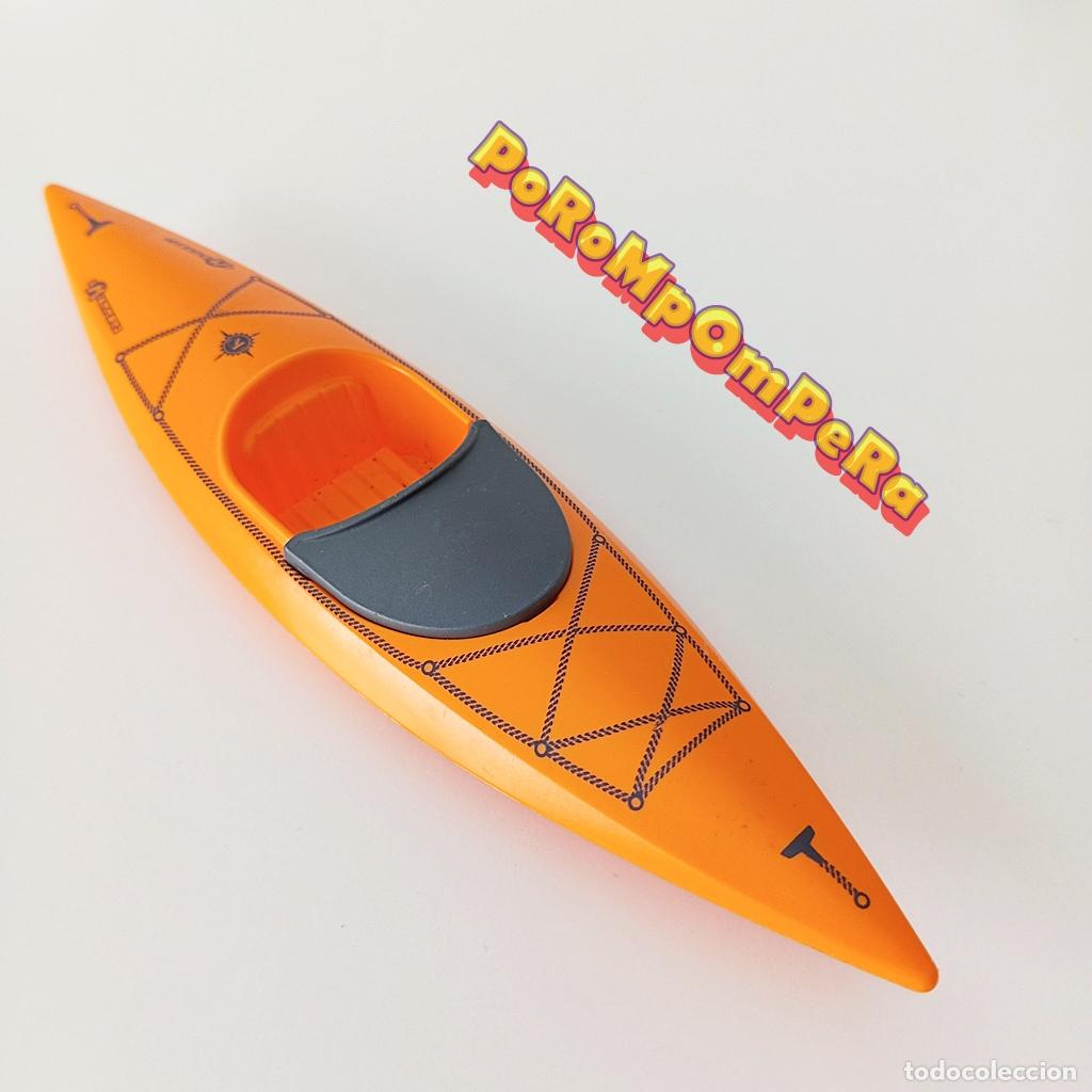 Playmobil: PLAYMOBIL pieza superior kayak naranja 70460 canoa deporte aventura r&iacute;o CG4