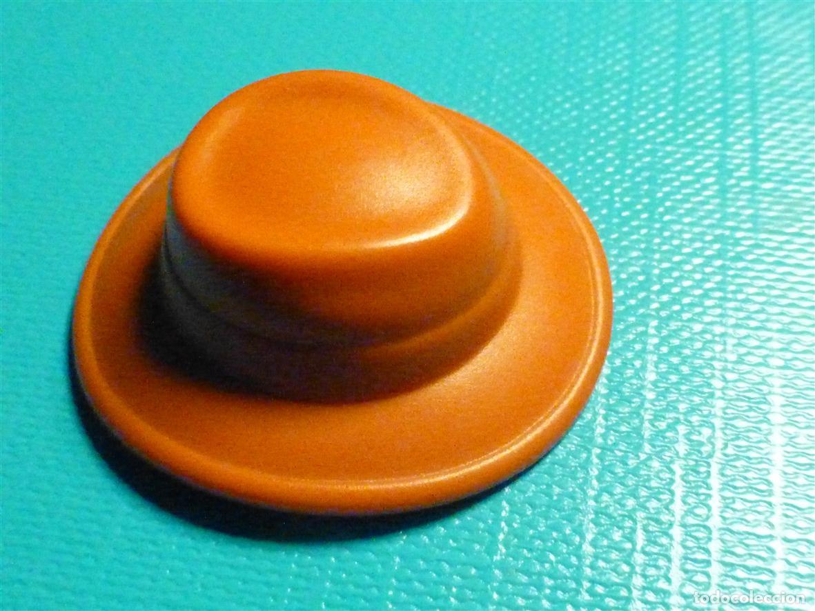 Playmobil: Playmobil - Gorro, Gorra - Sombrero Ala Ancha - Color Marr&oacute;n Anaranjado - Playmobil